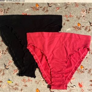 2 Anthropologie high cut panties, Size M/L, NWOT